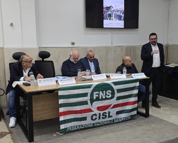 Letterio Pagano confermato segretario generale della FNS CISL Messina. <<Organico sottodimensionato e condizioni delle sedi i nodi principali sia dei Vigili del Fuoco che degli agenti di Polizia Penitenziaria>>.