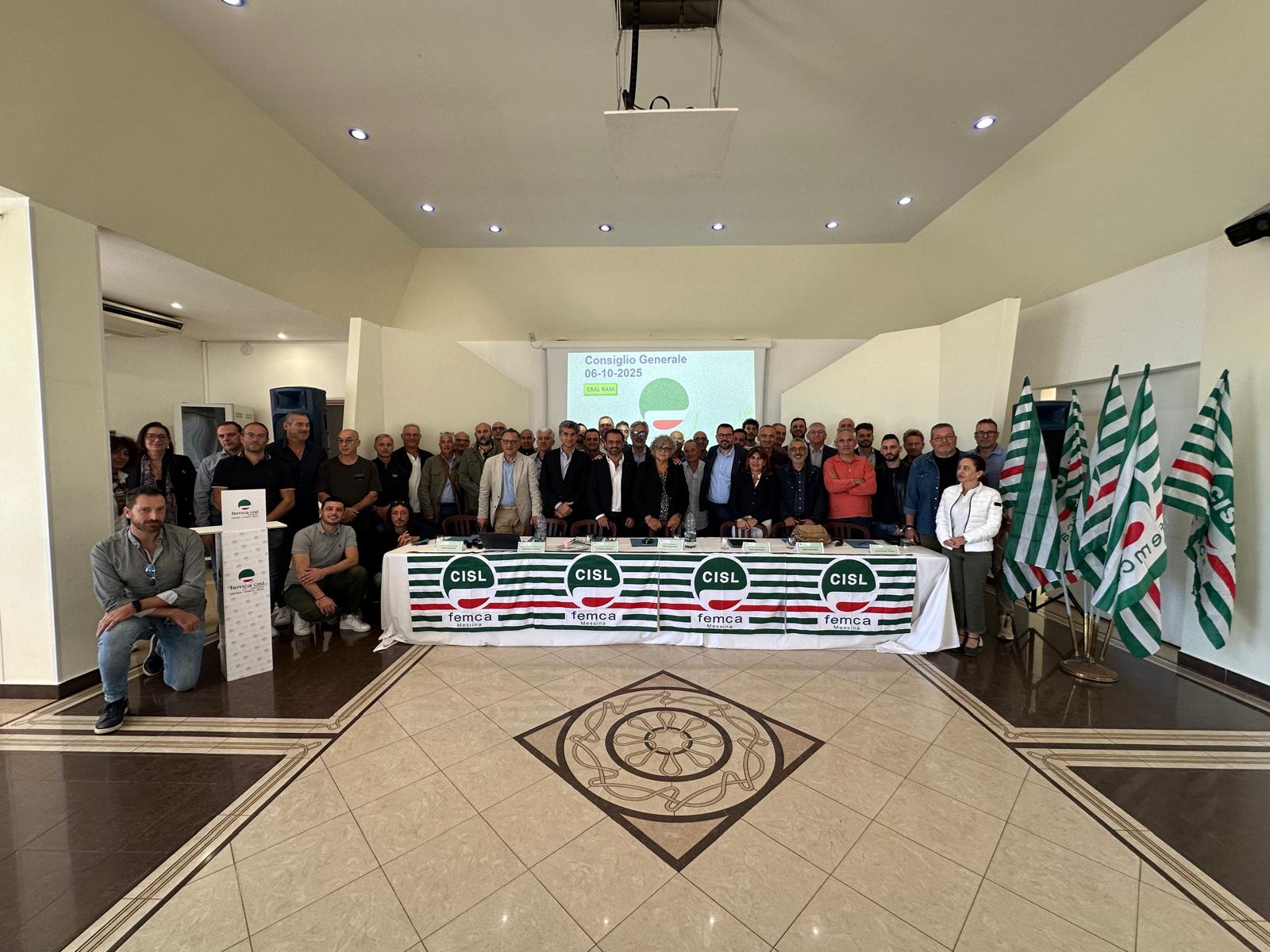 Consiglio Generale Femca Cisl Messina alla presenza della segretaria generale nazionale Nora Garofalo. Fari accesi su vertenza Cargill e aree industriali